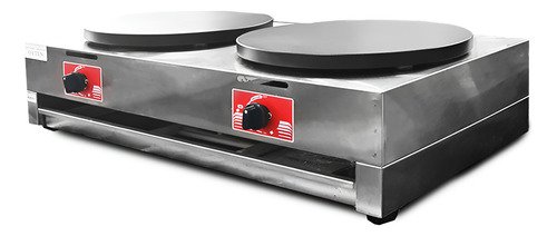 D_727437-MLA95813044447_102025-O Crepera Panquequera Doble Profesional A Gas Otten - Plateado - Imagen 1