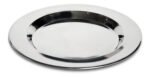 Plato Sitio Con Borde Acero Inoxidable Calidad Premium 30 Cm - Imagen 2