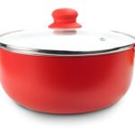 Cacerola Ceramica Calidad Premium Mika 26 Cm Color Rojo/blanco
