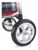 Carrito De Compras Plegable Metálico Reforzado Otten Tartan Red - Imagen 4