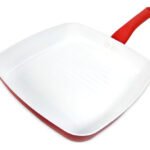Bifera Acanalada Ceramica Calidad Premium Mika 28cm Rojo/Blanco