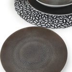 Plato Postre Porcelana Tramontina Lunar 21 Cm Negro Lunar - Imagen 7