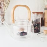Tetera Vidrio Con Infusor Y Mango Bambú Otten 800 Ml - Marrón - Imagen 5
