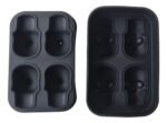 Cubetera Silicona Flexible Forma Calaveras Bebidas Otten Negro - Imagen 3
