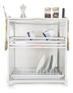 Rack Secaplato Organizador De Cocina Con 2 Puerta Otten Blanco - Imagen 3