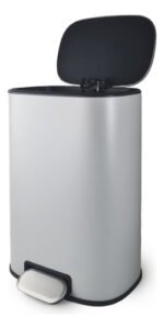Cesto Tacho Basura Residuos Hogar Cierre Suave Otten 12 Lts Gris Espacial - Imagen 2