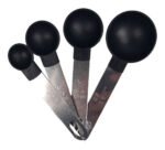 Juego Set X 8 Piezas Cucharas Y Tazas Medidoras Plastico Color Negro - Imagen 4