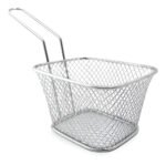 Canasto Freidor Porción Papas Fritas 10,5 X 8,5cm Acero Inox