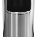 Cestos Tacho Basura C/ Cenicero Acero Inox Otten 30 Lts Plateado
