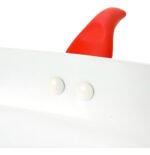 Bifera Acanalada Ceramica Calidad Premium Mika 28cm Rojo/Blanco - Imagen 3