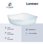 Fuente Asadera Cuadrada Luminarc Smart Cuisine 26 Cm Blanco - Imagen 7