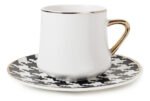 SET X 6 TAZA DE CAFE CON PLATO CERAMICA 110 ML OTTEN - Imagen 2