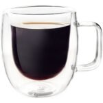 Taza Jarro Cafe Doble Pared Vidrio 160 Ml - Transparente