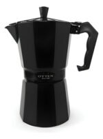 Cafetera 3 Tazas Manual De Aluminio Italiana Otten 150 Ml Negro