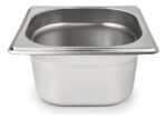 Gastronorm Bandeja Gn Acero Inoxidable 1/6 100mm Premium Plateado - Imagen 2
