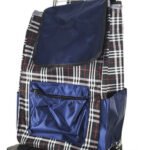 Carrito De Compras Metálico Reforzado Plegable Otten - Azul