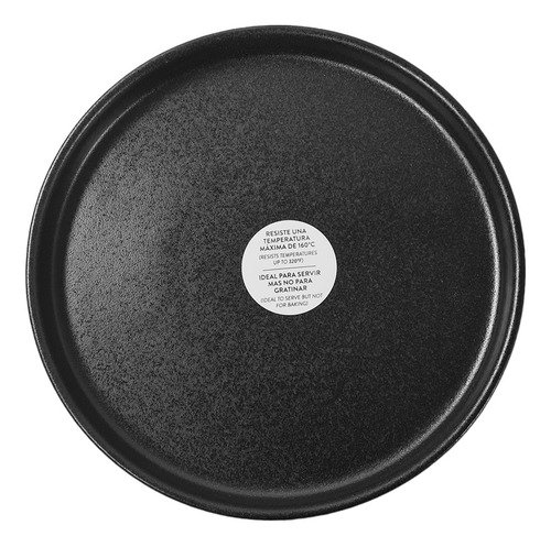 D_775690-MLA85006803968_052025-O Set X 12 Plato Postre Porcelana Corona Rustic 20,4 Cm - Negro - Rustic Pluto Reactivo - Imagen 1