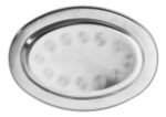 Fuente Bandeja Oval Acero Inoxidable Otten 22 Cm - Plateado