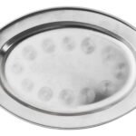 Fuente Bandeja Oval Acero Inoxidable Otten 22 Cm - Plateado