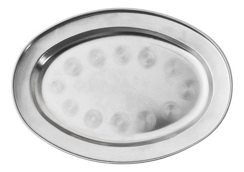 D_777806-MLA90931990367_082025-O Fuente Bandeja Oval Acero Inoxidable Otten 22 Cm - Plateado - Imagen 1