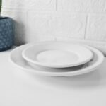 Plato Playo Porcelana Tramontina Cecilia 24 Cm Blanco Cecilia - Imagen 7