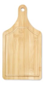 Tabla De Corte Bambu Con Mango Calidad Premium 33 Cm