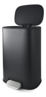 Cesto Tacho Basura Residuos Hogar Cierre Suave Otten 12 Lts Negro Matte - Imagen 3