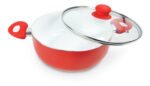 Cacerola Ceramica Calidad Premium Mika 28 Cm Rojo/Blanco - Imagen 2
