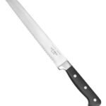 Cuchillo De Pan Forjado Profesional Acero Otten 20 Cm Negro