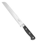 Cuchillo De Pan Forjado Profesional Acero Otten 20 Cm Negro