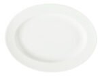 Fuente Bandeja De Porcelana Oval Corona Actualite 25 Cm Blanco