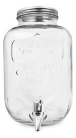 Frasco Dispenser Bebidas Vidrio Con Canilla 8 Lts Color Trasparente