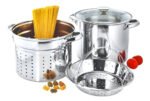Set X3 Pzs Olla/Colador/Vaporera Acero Inoxidable 24cm