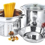 Set X3 Pzs Olla/Colador/Vaporera Acero Inoxidable 24cm