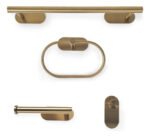 Set X 4 Piezas Accesorios Para Baño Otten Dorado