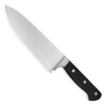 Cuchillo Cuchilla Chef Forjado Profesional Acero Otten 20 Cm Color Negro/plateado