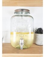 Frasco Dispenser Bebidas Vidrio Con Canilla 8 Lts Color Trasparente - Imagen 4