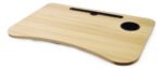 Mesa Bandeja De Cama Plegable Curva C/ Posa Vaso Otten Marrón - Imagen 3
