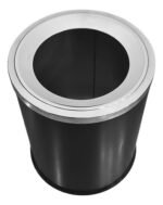 Cestos Tacho Basura Acero Inoxidable Otten Negro 10 Lts Negro - Imagen 2