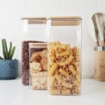 Frasco Acrílico Hermético Tapa Bambú Otten 1,8 Lts - Marrón Claro - Imagen 8