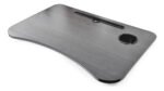 Mesa Bandeja De Cama Plegable Curva C/ Posa Vaso Otten Negro - Imagen 3