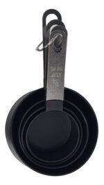 Juego Set X 8 Piezas Cucharas Y Tazas Medidoras Plastico Color Negro - Imagen 6