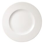 Plato Playo Porcelana Tramontina Quartzo 27 Cm Blanco