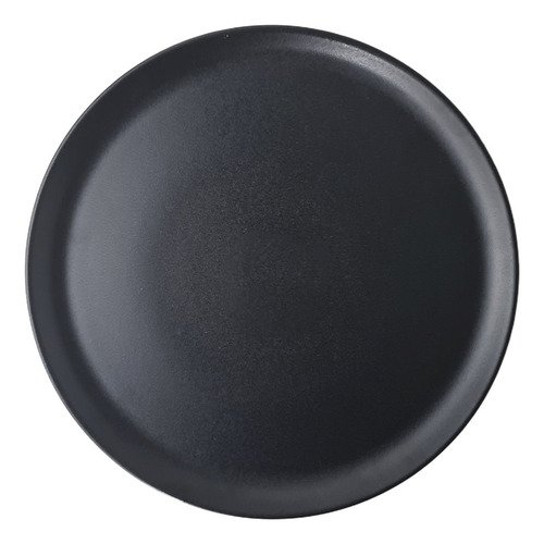 D_825142-MLA87908772597_072025-O Set X 12 Plato Playo Porcelana Corona Pluto Reactivo 28,4 Cm Negro - Imagen 1