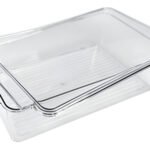 Organizador Contenedor Acrilico Apilable Para Heladera Color Transparente