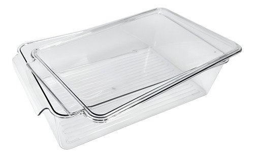 D_831271-MLA95729654114_102025-O Organizador Contenedor Acrilico Apilable Para Heladera Color Transparente - Imagen 1