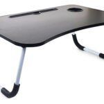 Mesa Bandeja De Cama Plegable Curva C/ Posa Vaso Otten Negro