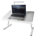 Mesa Bandeja De Cama Notebook  Multiuso C/ Luz Otten 70 X 45 - Gris - Imagen 2