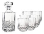 Set X 7 Piezas Para Whisky Vasos Y Licorera Otten 750 Ml Transparente