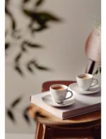 Taza Plato Café Porcelana Tramontina María Augusta 100ml Blanco - Imagen 3